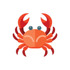 crab icon vector illustration isolated on white
