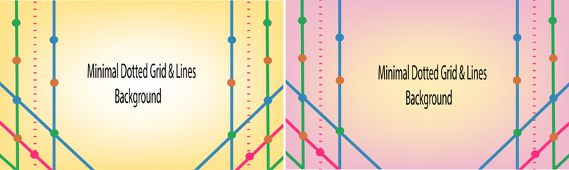 Minimal Dotted Grid and Lines Business Background Vector, Clean Presentation Design EPS.