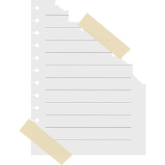 Torn Paper with Tape