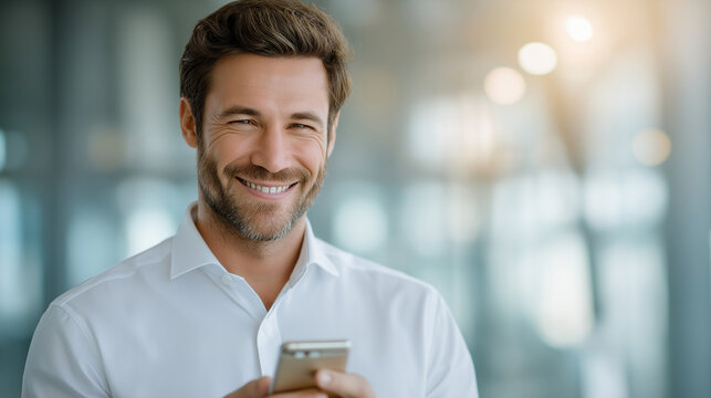 A businessman organizing real estate transactions in a bright office