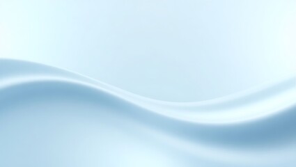 Obraz premium Elegant Light Blue Silk Wave Background for Design Projects featuring Smooth Fabric Texture and Subtle Curves