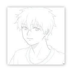 Ai genarate anime black and white