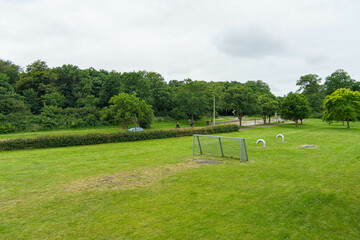 Ijmuiden, Netherlands - 04 05 2025: Ijmuiden, Heerenduinen street Heerenduinenweg. Quick view of traffic in the Netherlands. High-standard Dutch infrastructure