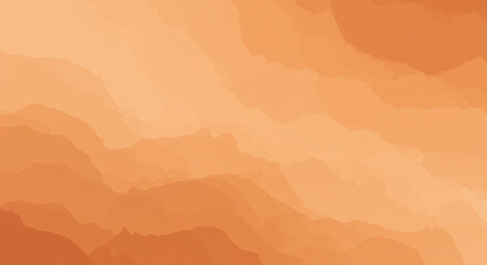 Abstract watercolor background with blended orange layers