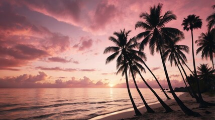 Tropical Sunrise on a Beach
