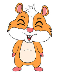 Cute Hamster Animal cartoon