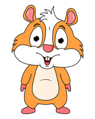 Cute Hamster Animal cartoon