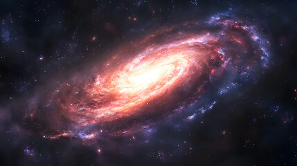 Spiral Galaxy in Deep Space