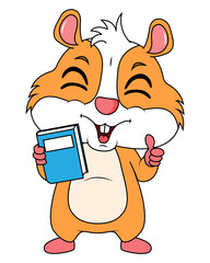 Cute Hamster Animal cartoon