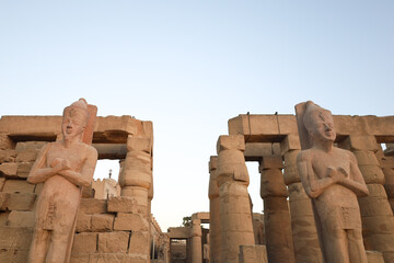Massive Statue at the Side of Luxor Temple, Egypt