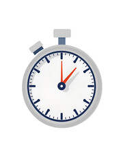 Fifteen minutes stopwatch icon, 15 min waiting time vector illustration, stopwatch with 15 minutes