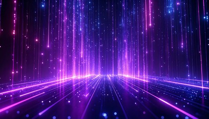 Abstract digital rain