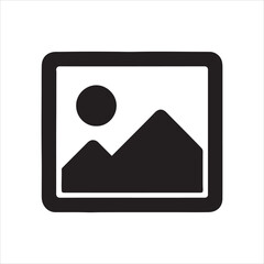 Framed image Icon design with white background 