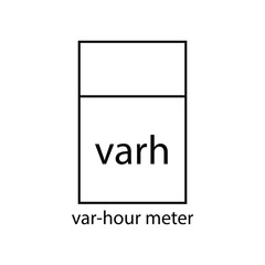 Var Hour Meter Thin Line Symbol Icon