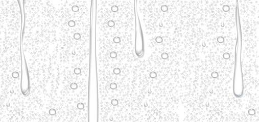 transparent raindrops on a transparent background, close-up, png, isolated.Long2