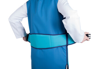 Х-ray protective apron isolated on white background.