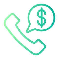 business and finance gradient icon