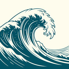 Duotone Liquid Wave Pattern