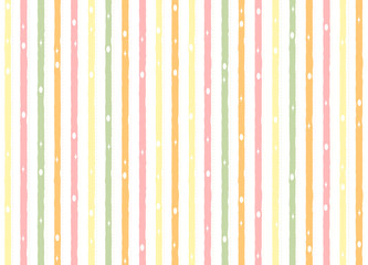 Hand drawn striped pattern with oval shape, rainbow girly stripe seamless background, for wrapping, wallpaper, textile. cute colorful line backdrop