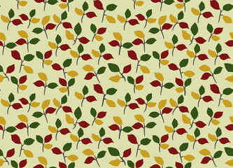 Vintage Fashion Floral seamless pattern design for textiles, graphics, backgrounds and crafts
