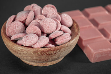 Pink Chocolate Confectionery Pea with Ruby Chocolate,