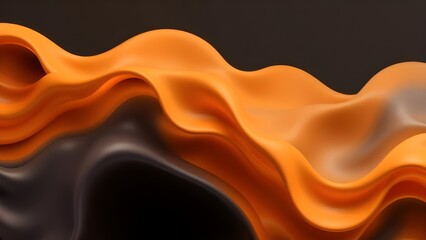 abstract fractal background wavy shape 3d