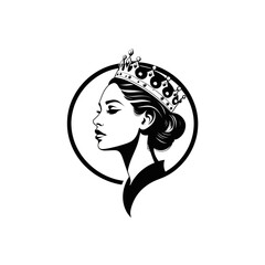 woman girl beauty with crown