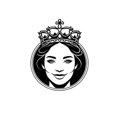 portrait of a girl with a crown
