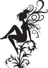 Magical Afro Fairy with Wings Silhouette

Elegant Black Fairy in Flight Vector

Afro-Haired Forest Fairy Design

Whimsical Fairy Princess with Curls

Mystical Afro Fairy in Nature Scene