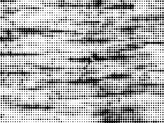 Monochrome Dot Matrix: A Dynamic Pattern of Black Dots on White, Creating Rhythmic Visual Flow in Minimalist Geometric Art