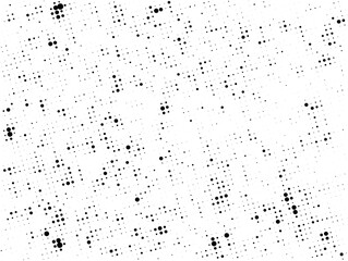 Monochrome Dot Matrix: A Dynamic Pattern of Black Dots on White, Creating Rhythmic Visual Flow in Minimalist Geometric Art