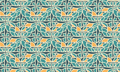 Abstract Organic Pattern in Art Nouveau Style