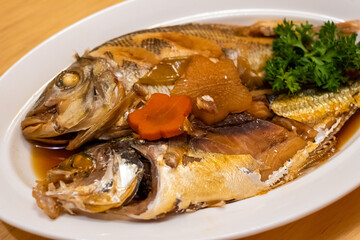 Steamed Fish with Vegetables