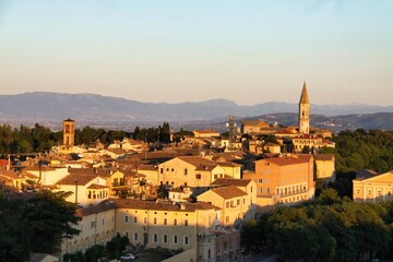 Obraz premium glimpse of the beautiful city of Perugia in Umbria