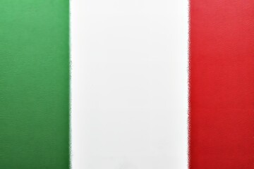 Abstract Italian flag background with textured paint effect.