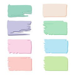 colourful pastel  brush