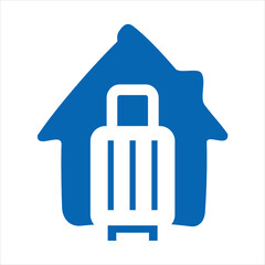 Vacation Rental Home Logo &ndash; Travel Lodging and Holiday Stay