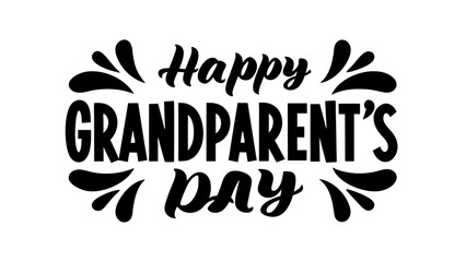 Happy Grandparent's Day calligraphy lettering
