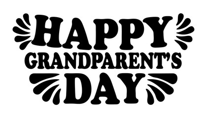 Happy Grandparent's Day calligraphy lettering