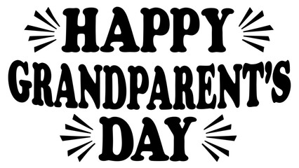 Happy Grandparent's Day calligraphy lettering