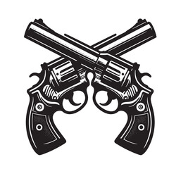 Crossed pistols svg 