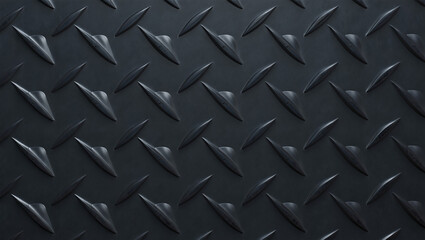 Dark gray diamond plate texture background