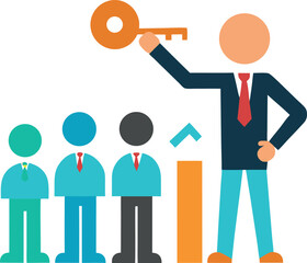 Leader Presenting Key Performance Indicators to Team