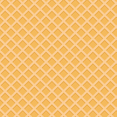 Wafer seamless pattern texture background. Vector Illustration