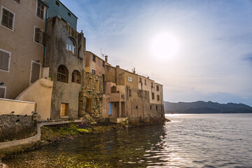 Le village de Saint Florent sur le Cap Corse en France