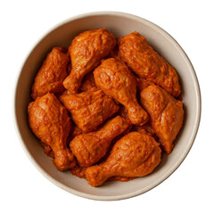 Marinated chicken  on transparent background 