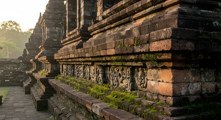 Muaro Jambi Ancient Temple Complex - Laterite Stone Weathering Patterns After 1000 Years