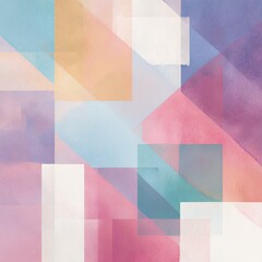 Geometric Pastel Abstract Art