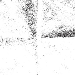 Abstract grunge black and white distressed texture overlay effect vector design element