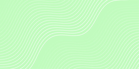 Abstract background with lines and waves. Medium banner size. Element for design isolated. Vector background for brochure, booklet, flyer, poster. Green and white gradient